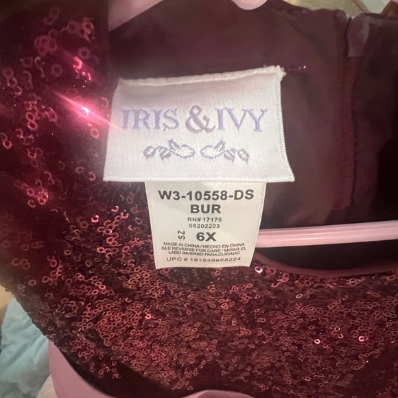Iris & Ivy Sequin Tulle Dress 6X - Picture 3 of 5